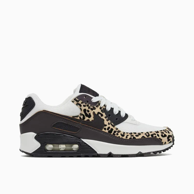 [if1619-102] Womens Nike Air Max 90 Print 'leopard Burgundy' made by Nike