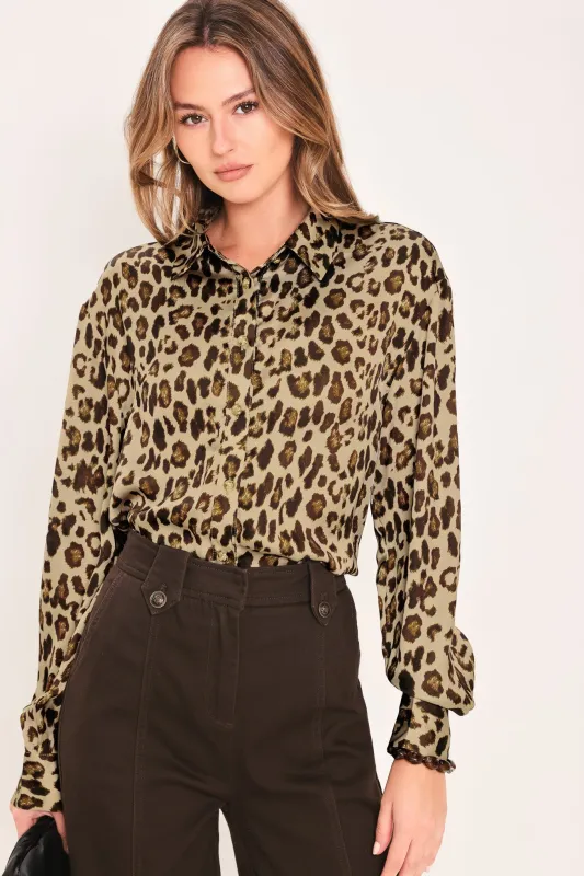 Jungle Glam Woven Top made by Flying Tomato