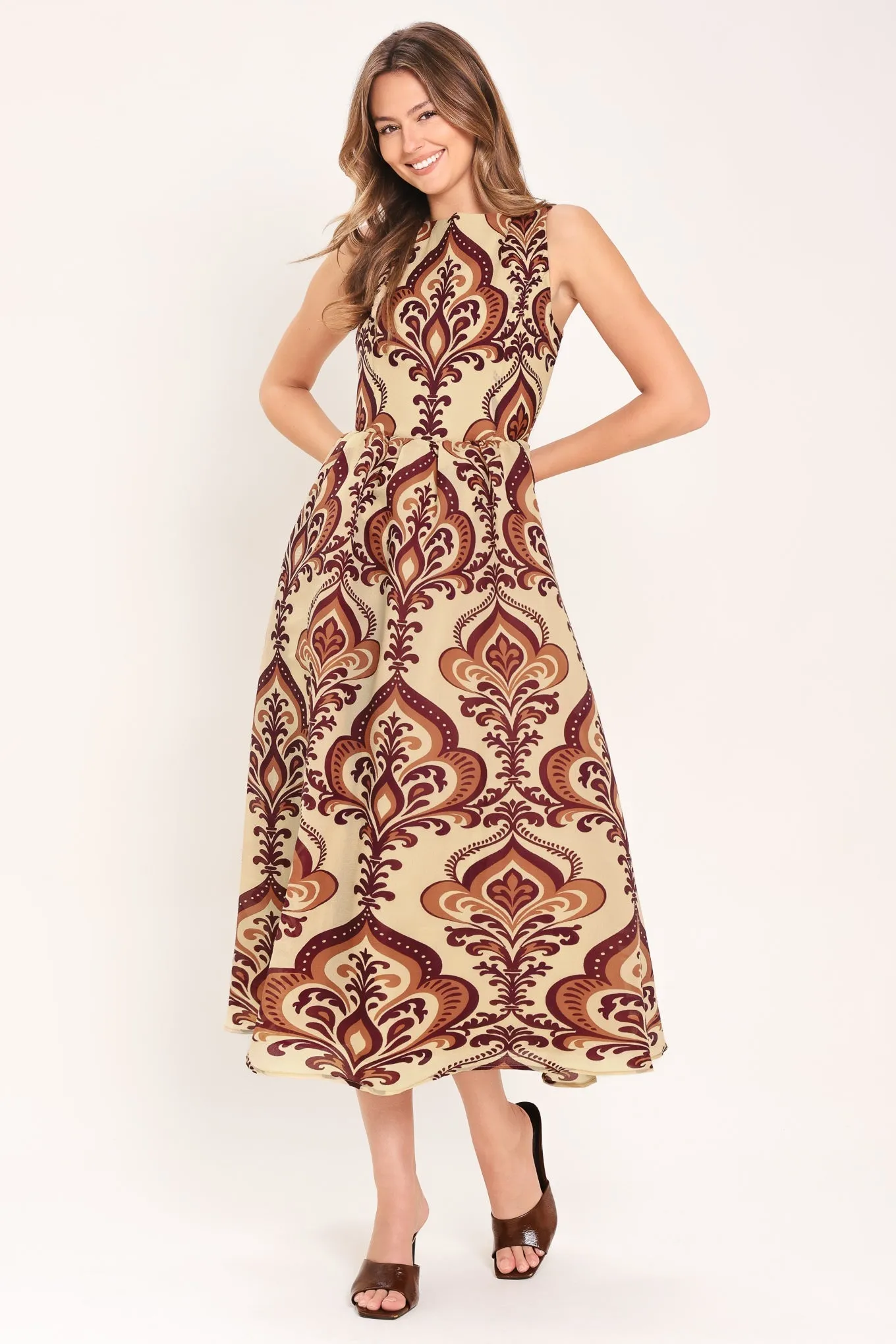 Palazzo Charm Woven Midi Dress sold by Zulily product image thumbnail 3