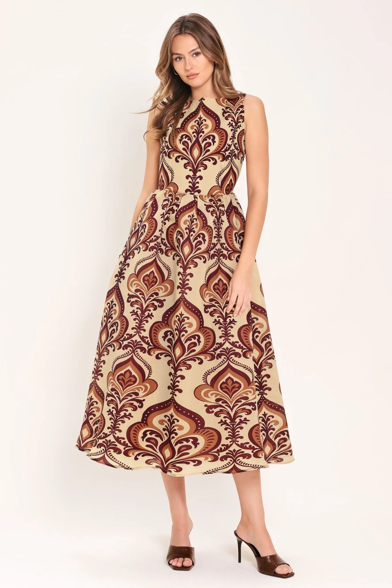 Palazzo Charm Woven Midi Dress sold by Zulily