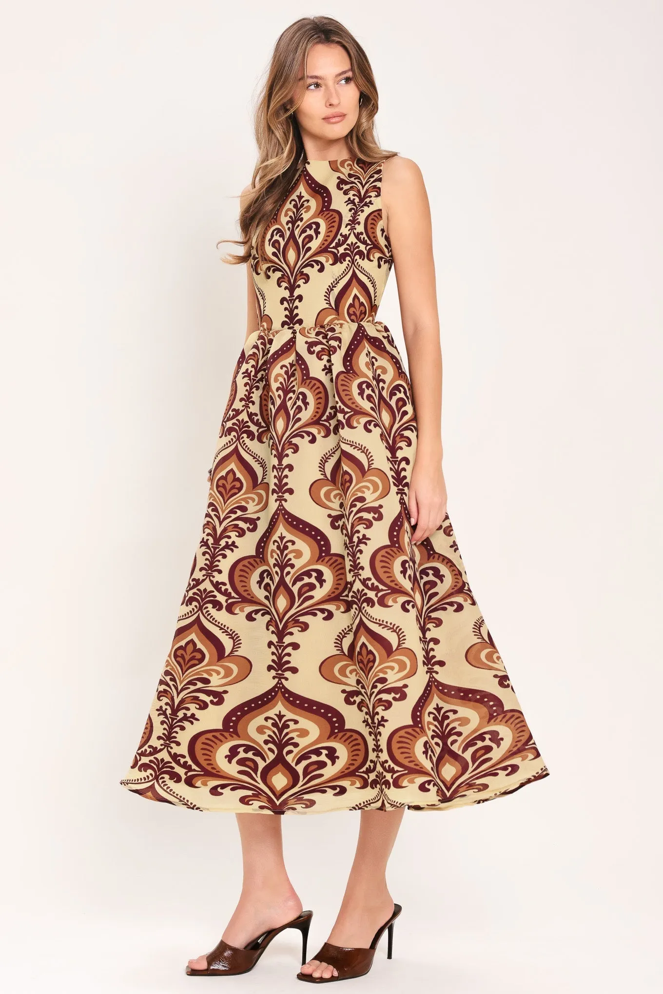 Palazzo Charm Woven Midi Dress sold by Zulily product image thumbnail 5