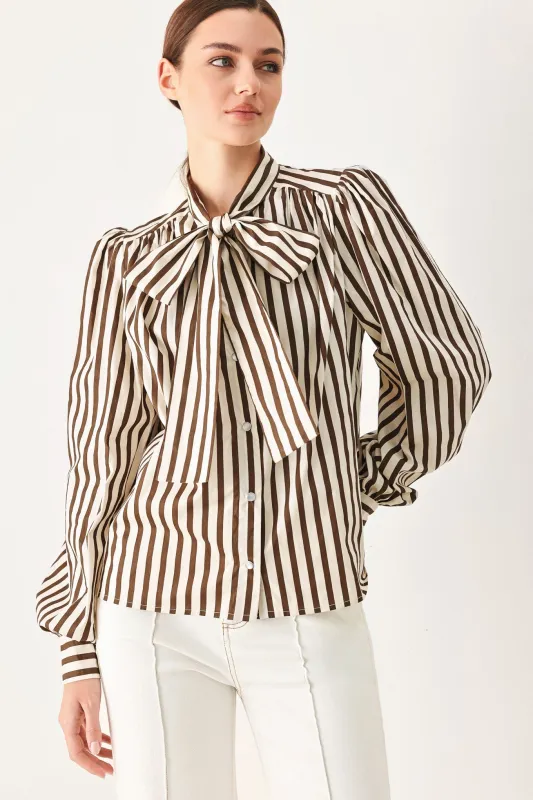 Candyline Poet Woven Top made by Flying Tomato