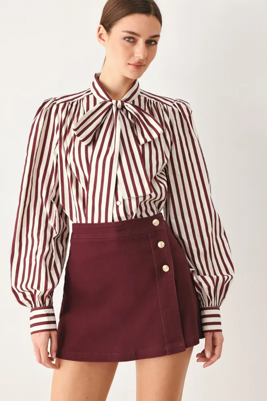 Merlot Ridge Woven Skort made by Flying Tomato