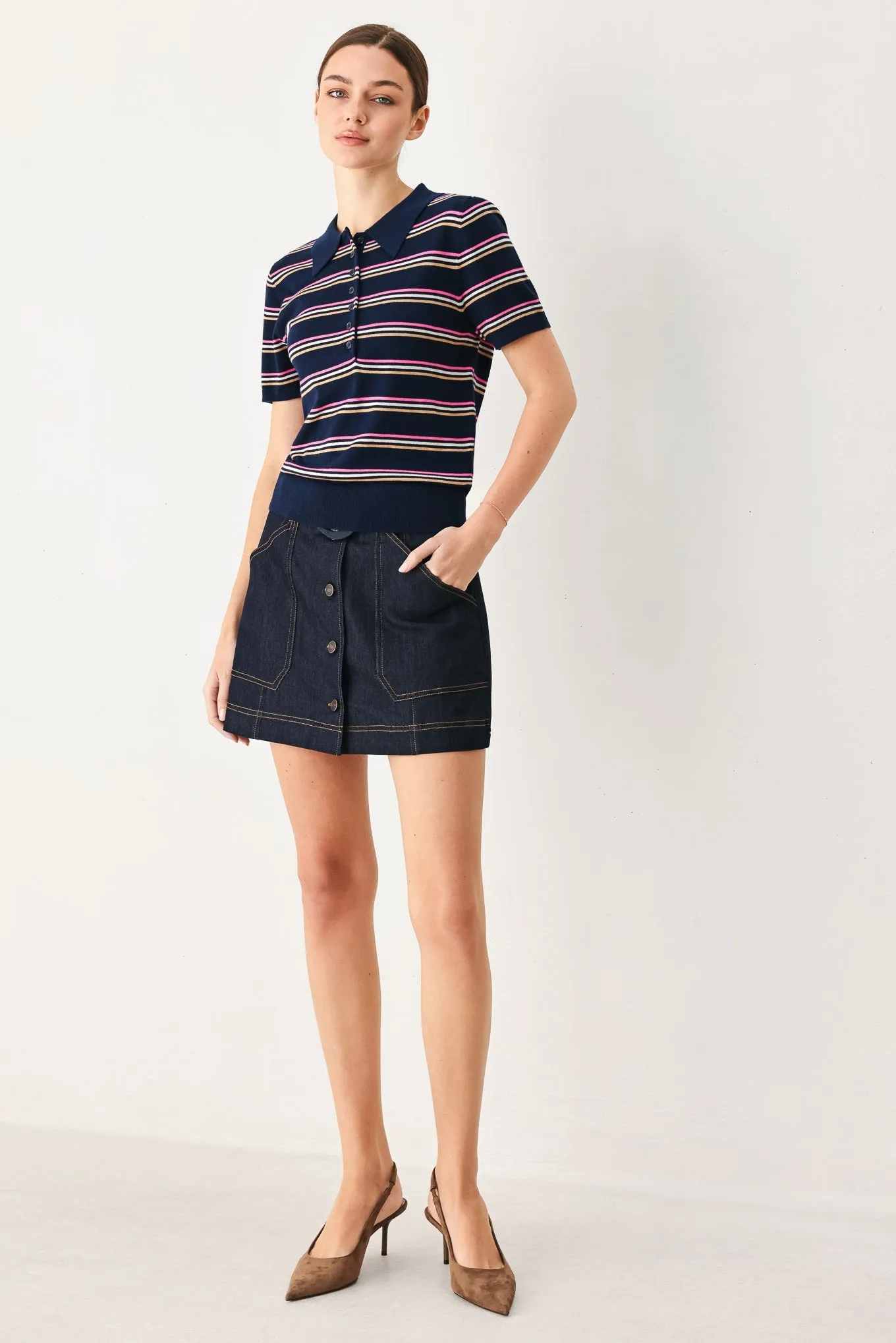 Pretty in Paradise Polo Top sold by Zulily product image thumbnail 3