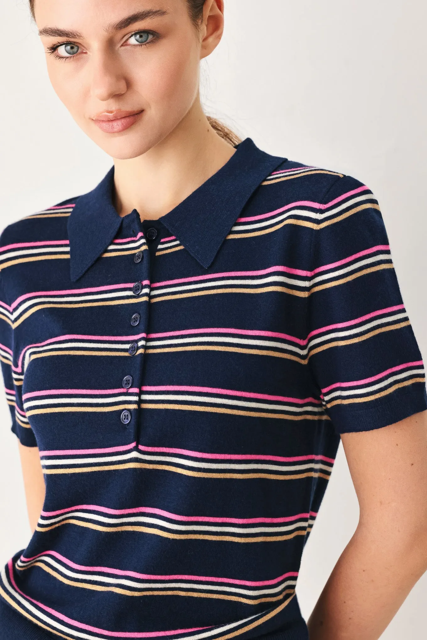 Pretty in Paradise Polo Top sold by Zulily product image thumbnail 4