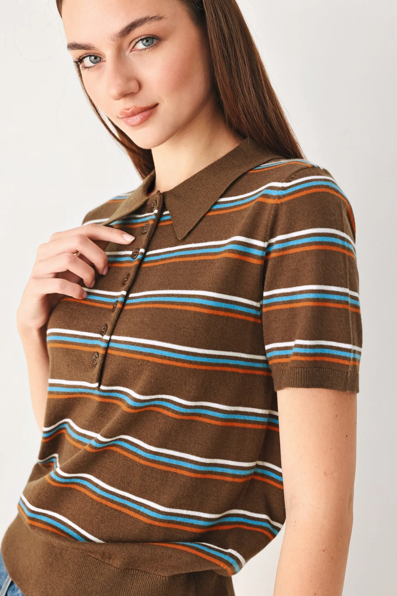 Pretty in Paradise Polo Top sold by Zulily product image thumbnail 2