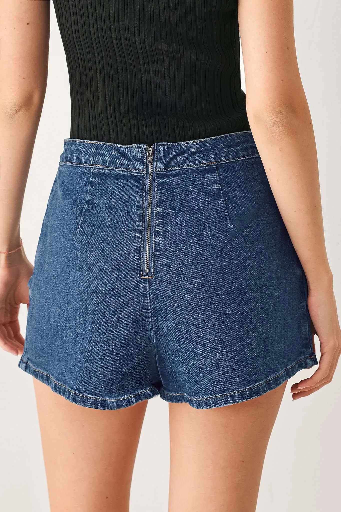 Asymmetric Denim Skort sold by Zulily product image thumbnail 2