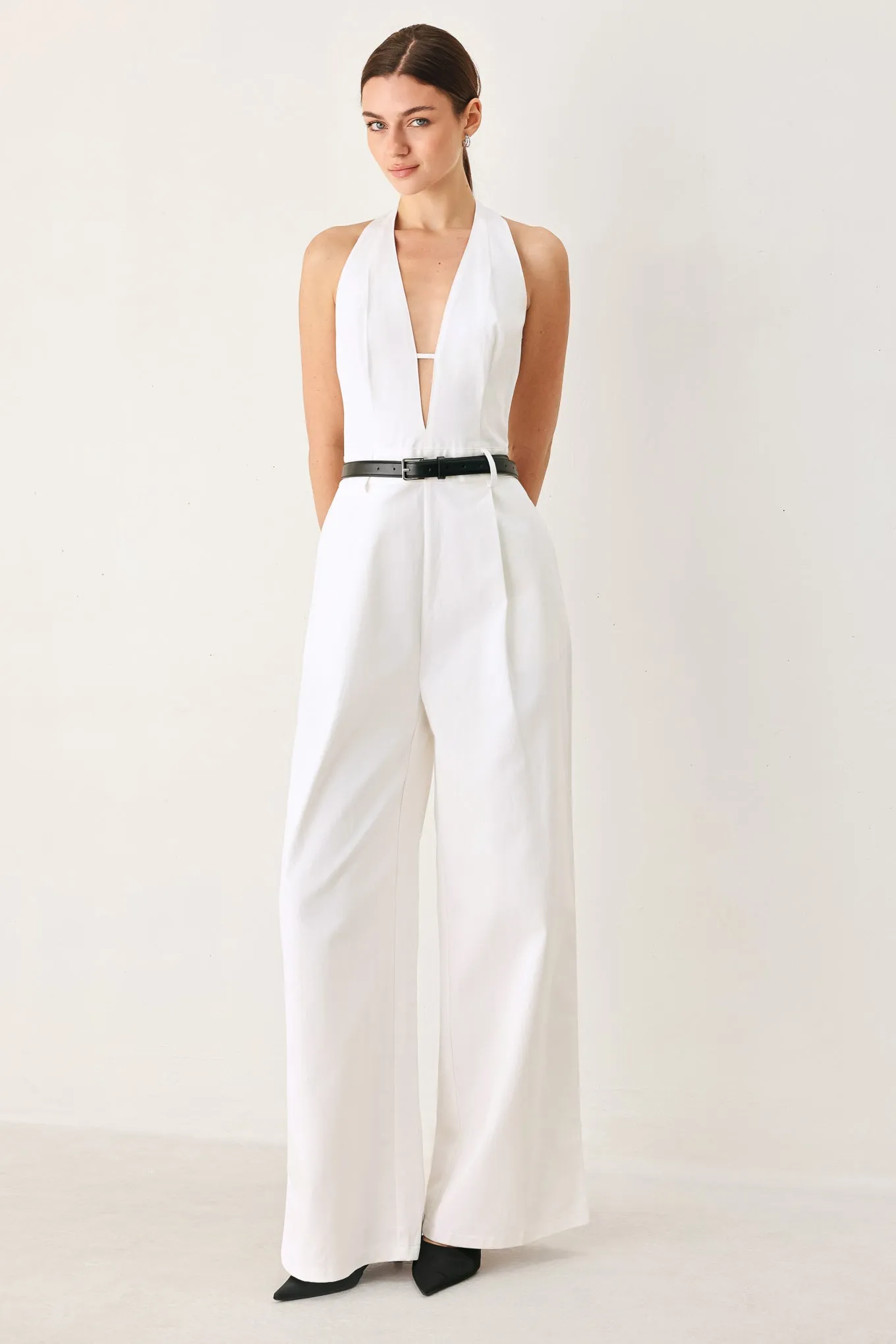 Pretty Moment Halter Woven Jumpsuit sold by Zulily product image thumbnail 4