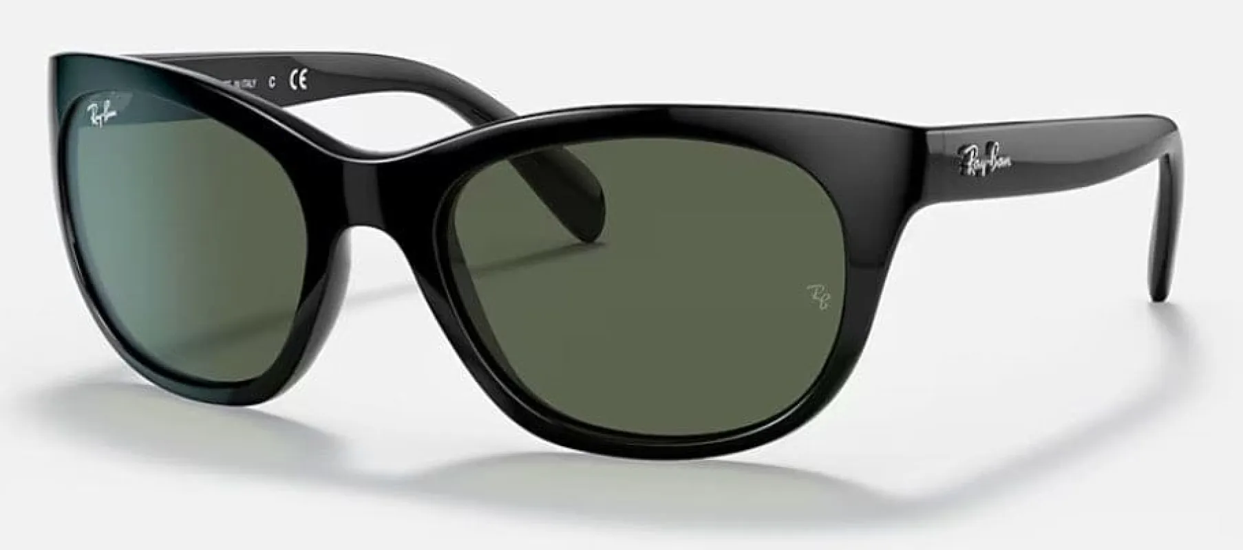 Ray-Ban Women's RB4216 Black/Dark Green Oval Sunglasses - 56mm made by Ray-Ban