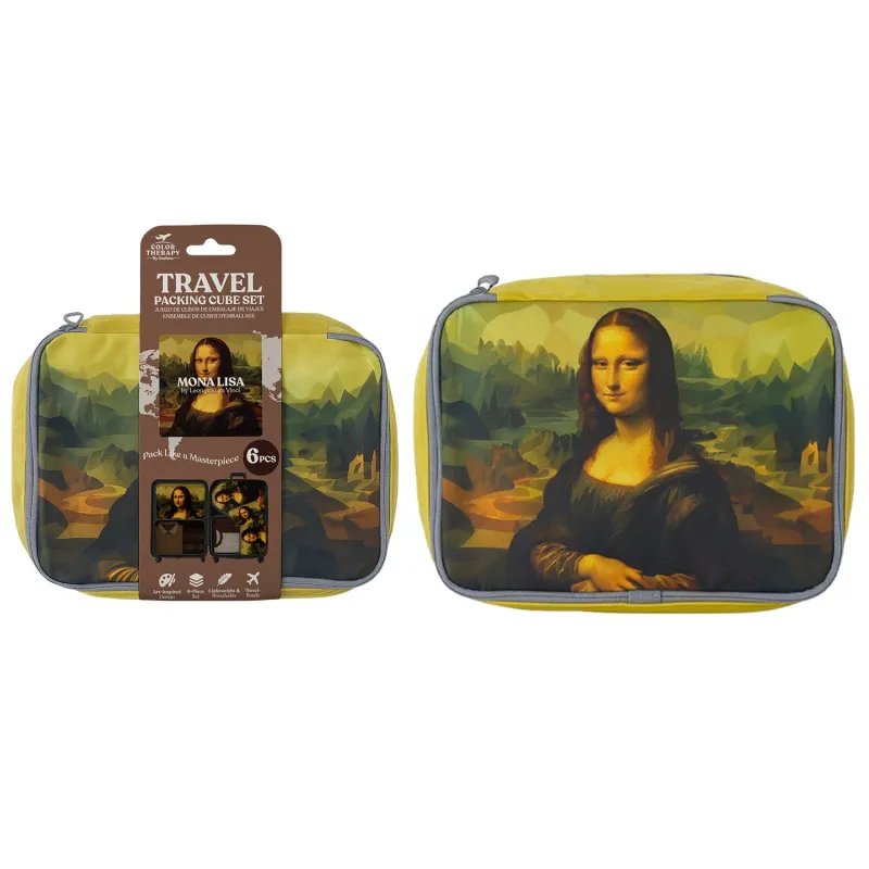 Seeboo Travel 6-Piece Packing Cubes for Travel- Mona Lisa made by Zulily