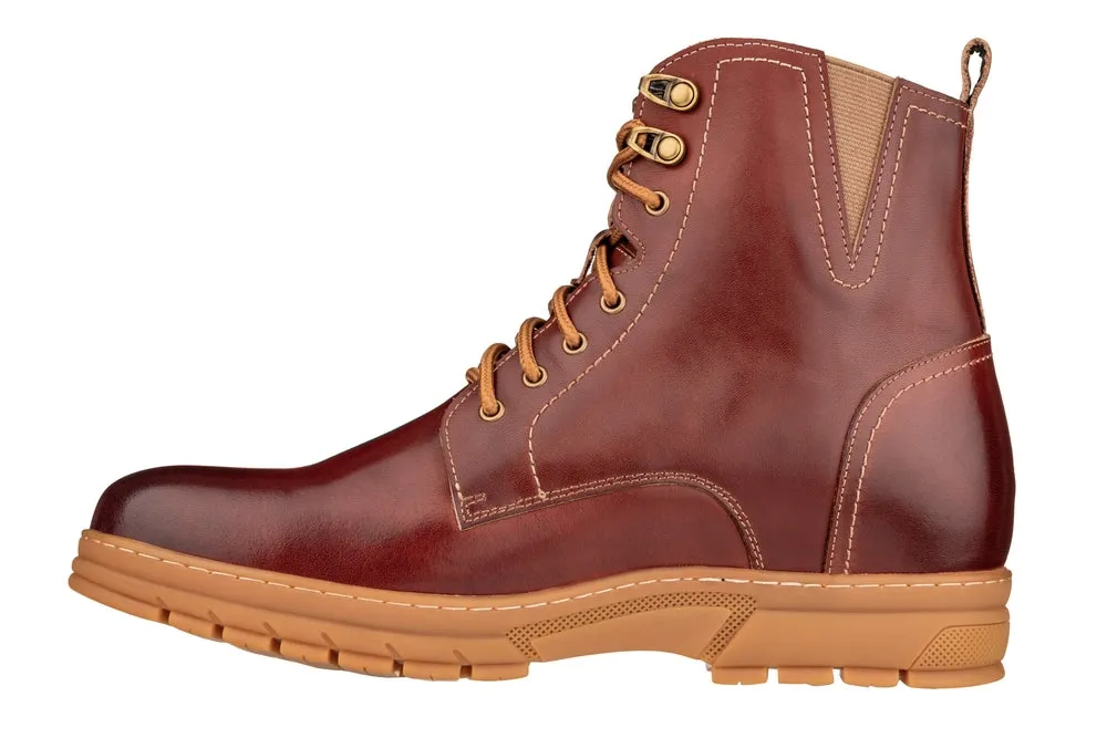 TOTO - K16206 - 2.8 Inches Taller (Cordovan Dark Brown) - High Top Boots sold by Zulily product image thumbnail 3