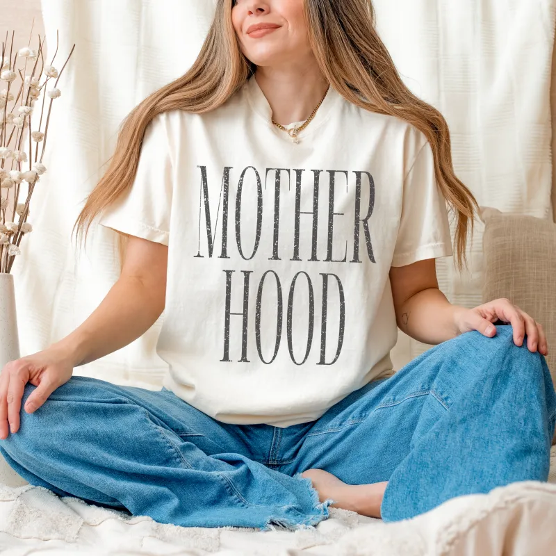 Distressed Motherhood T Shirt made by Zulily