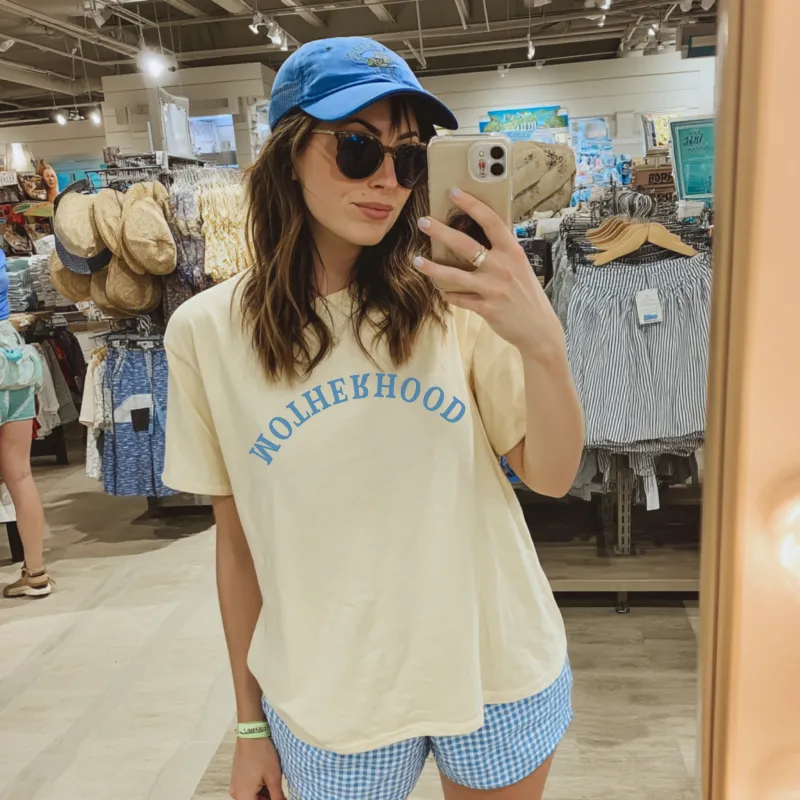 Motherhood Upside Down Tee Shirt made by Zulily