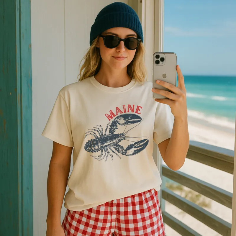 Maine Lobster T Shirt made by Zulily
