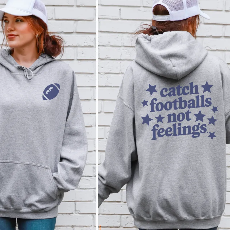 Catch Footballs Hooded Sweatshirt made by Zulily