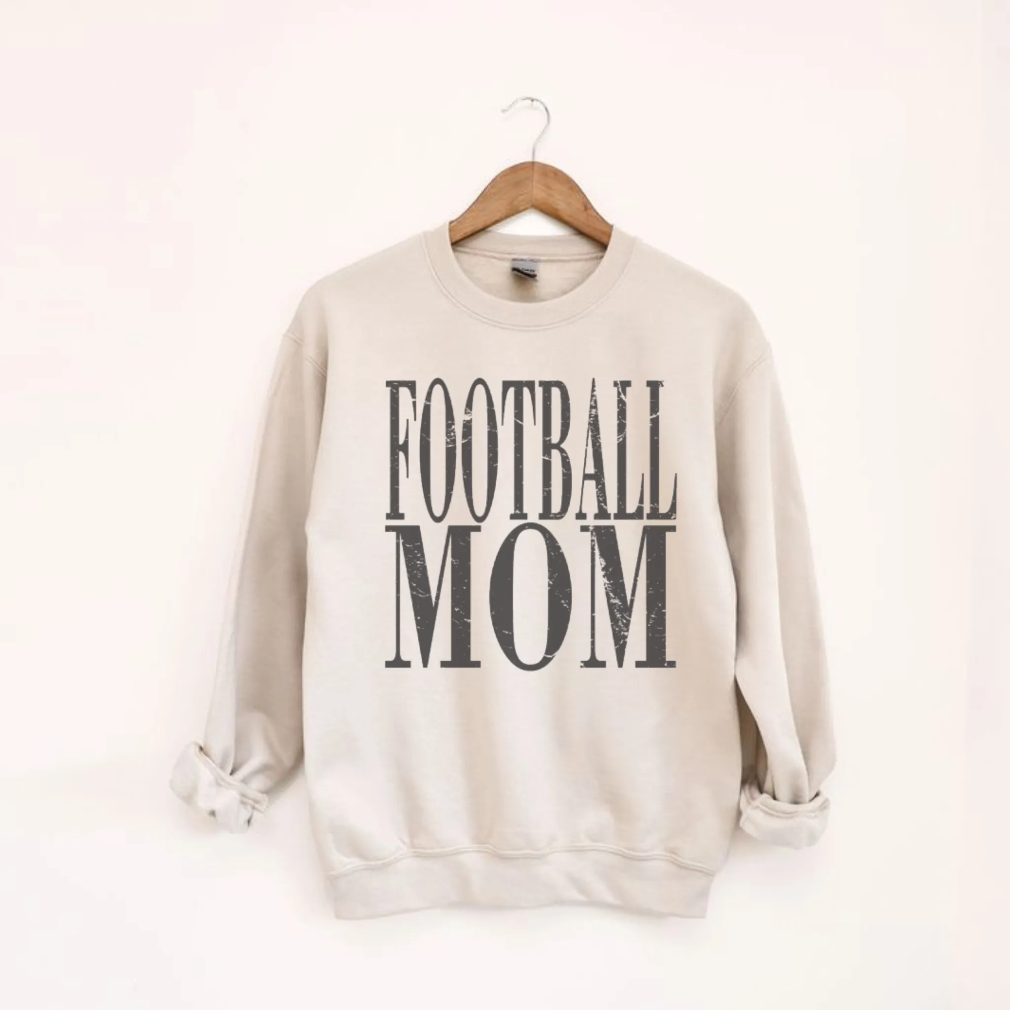 Distressed Football Mom Crewneck Sweatshirt sold by Zulily product image thumbnail 2