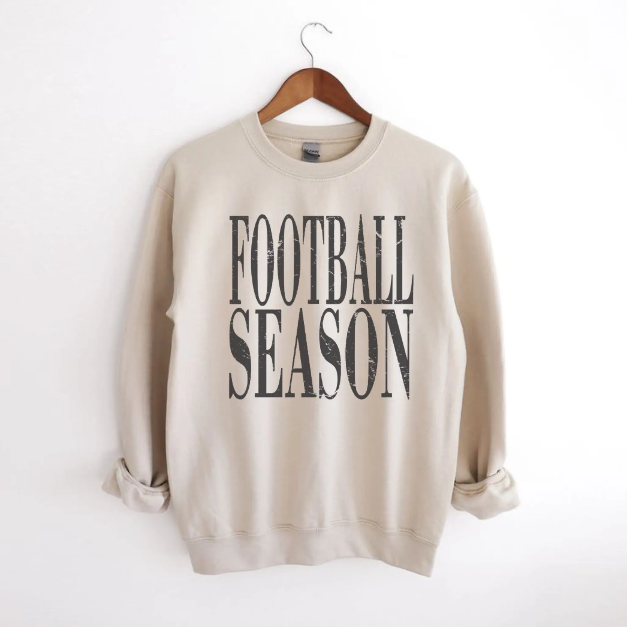 Distressed Football Season Crewneck Sweatshirt sold by Zulily product image thumbnail 4