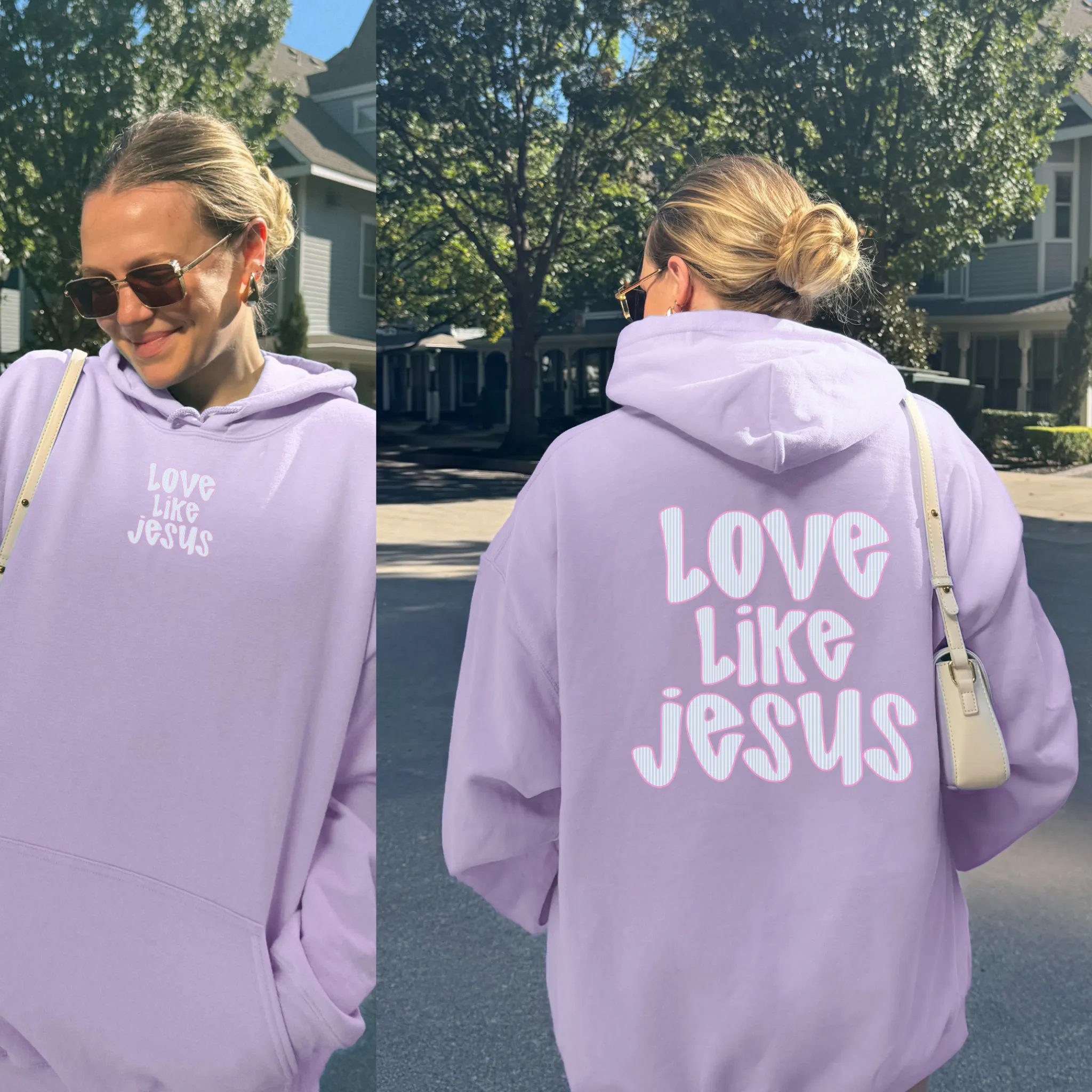 Love Like Jesus Hoodie – Christian Faith Hoodie with Front & Back Print sold by Zulily product image thumbnail 2