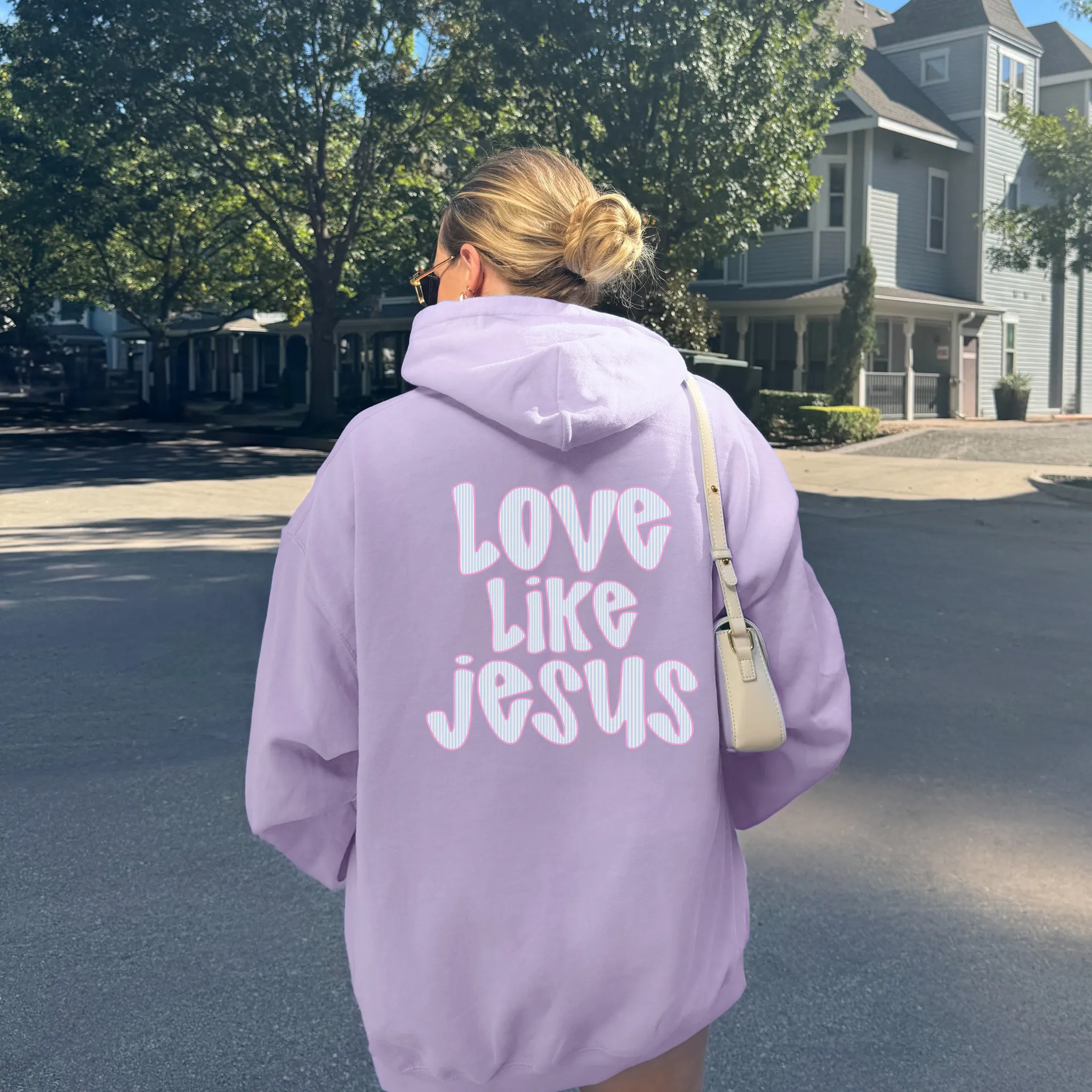 Love Like Jesus Hoodie – Christian Faith Hoodie with Front & Back Print sold by Zulily product image thumbnail 3