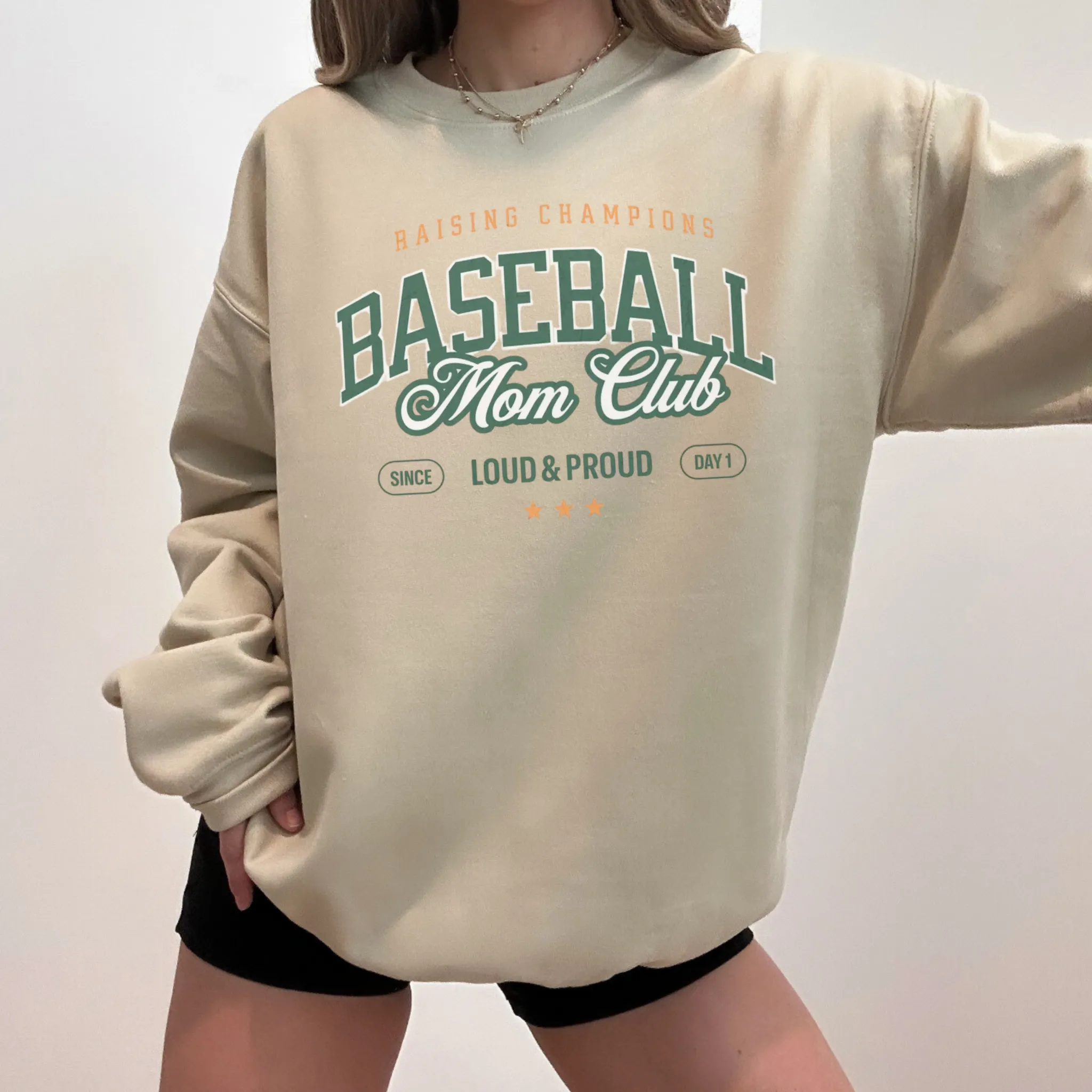 Baseball Mom Club Crewneck Sweatshirt – Raising Champions Loud & Proud Graphic Pullover sold by Zulily product image thumbnail 2