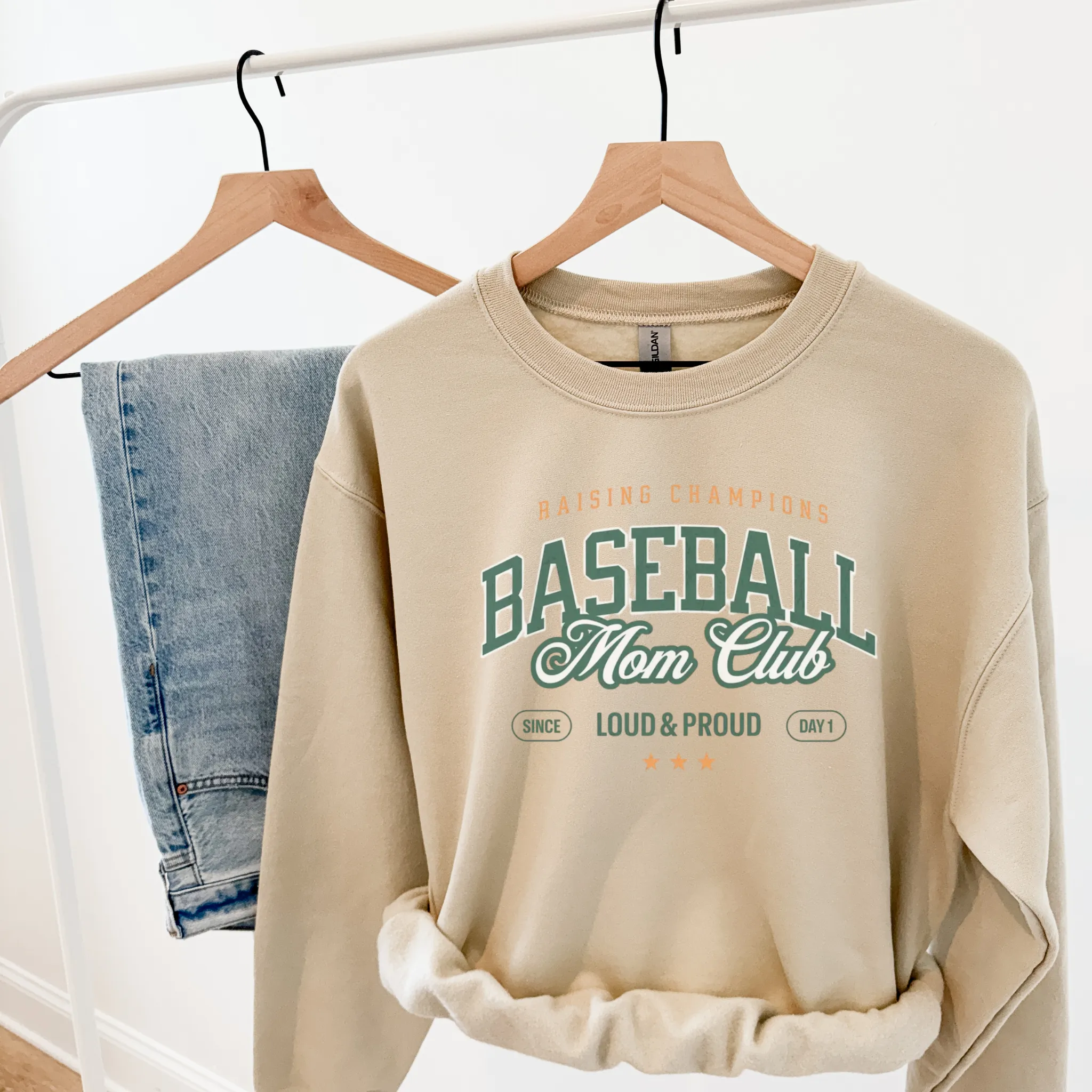 Baseball Mom Club Crewneck Sweatshirt – Raising Champions Loud & Proud Graphic Pullover sold by Zulily product image thumbnail 3
