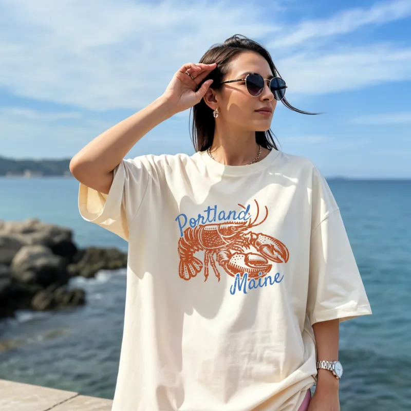 Portland Maine Lobster Graphic Tee | Coastal Vintage T-Shirt made by Zulily