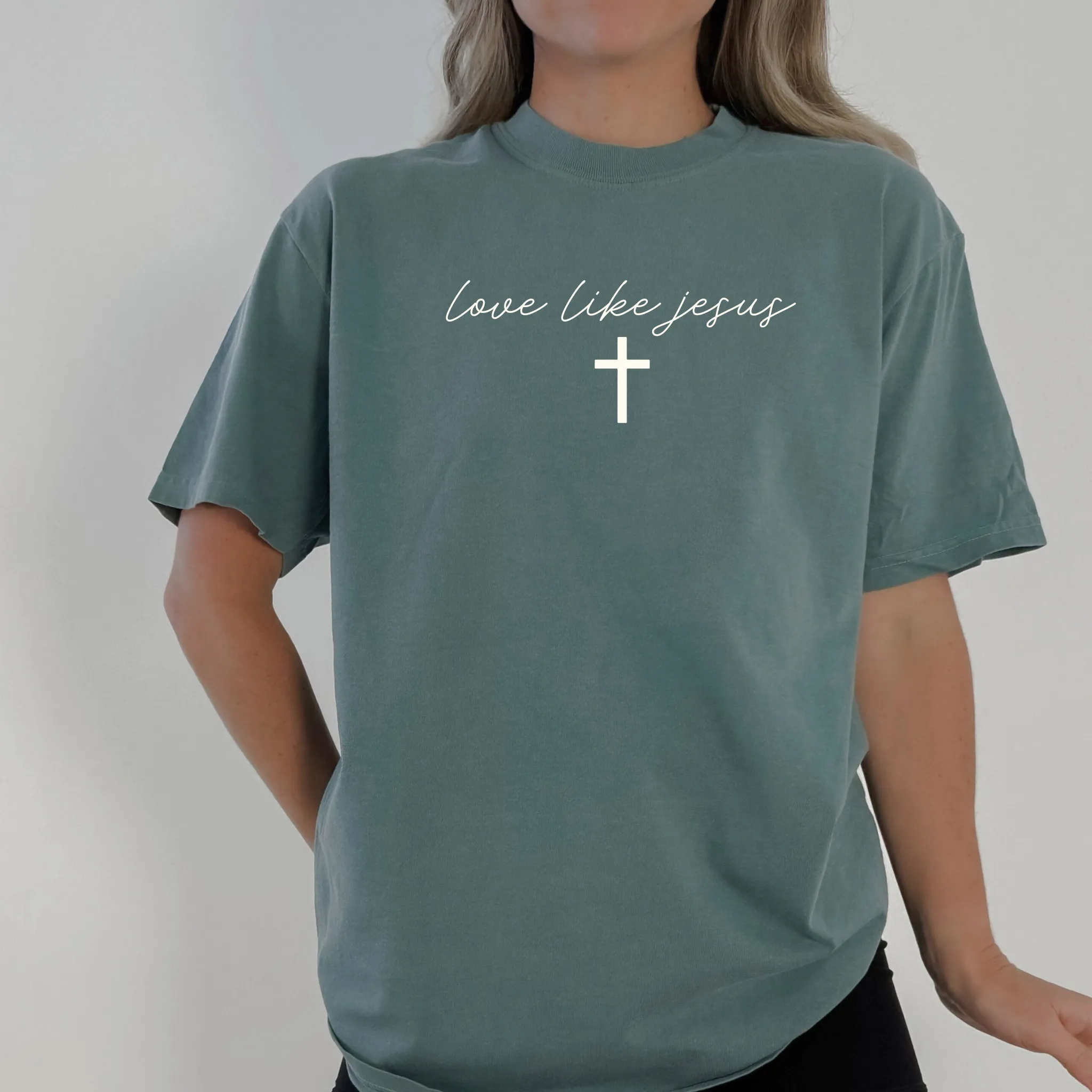Love Like Jesus Script Tee sold by Zulily product image thumbnail 3