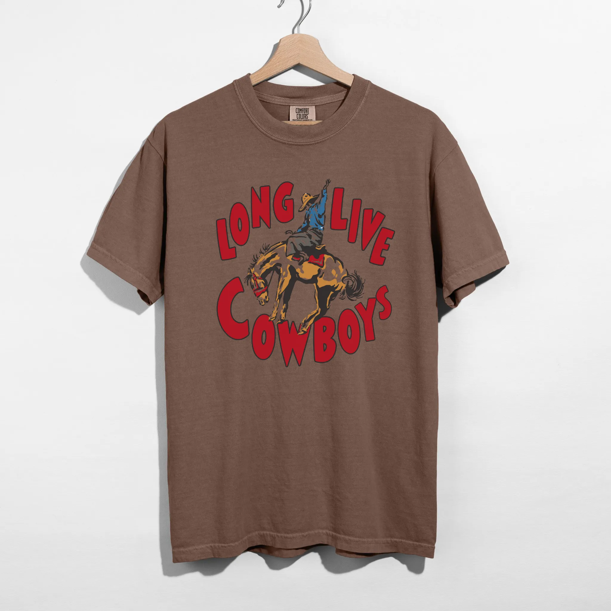 Long Live Cowboys Graphic Tee – Vintage Rodeo Western Shirt sold by Zulily product image thumbnail 4