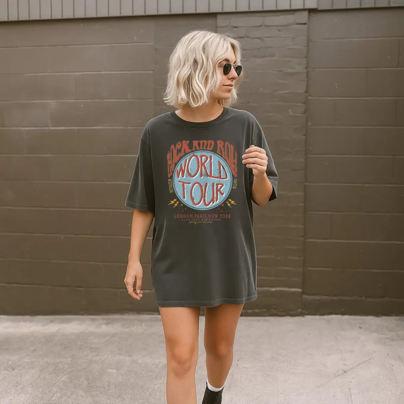 Rock and Roll World Tour Graphic Tee made by Zulily