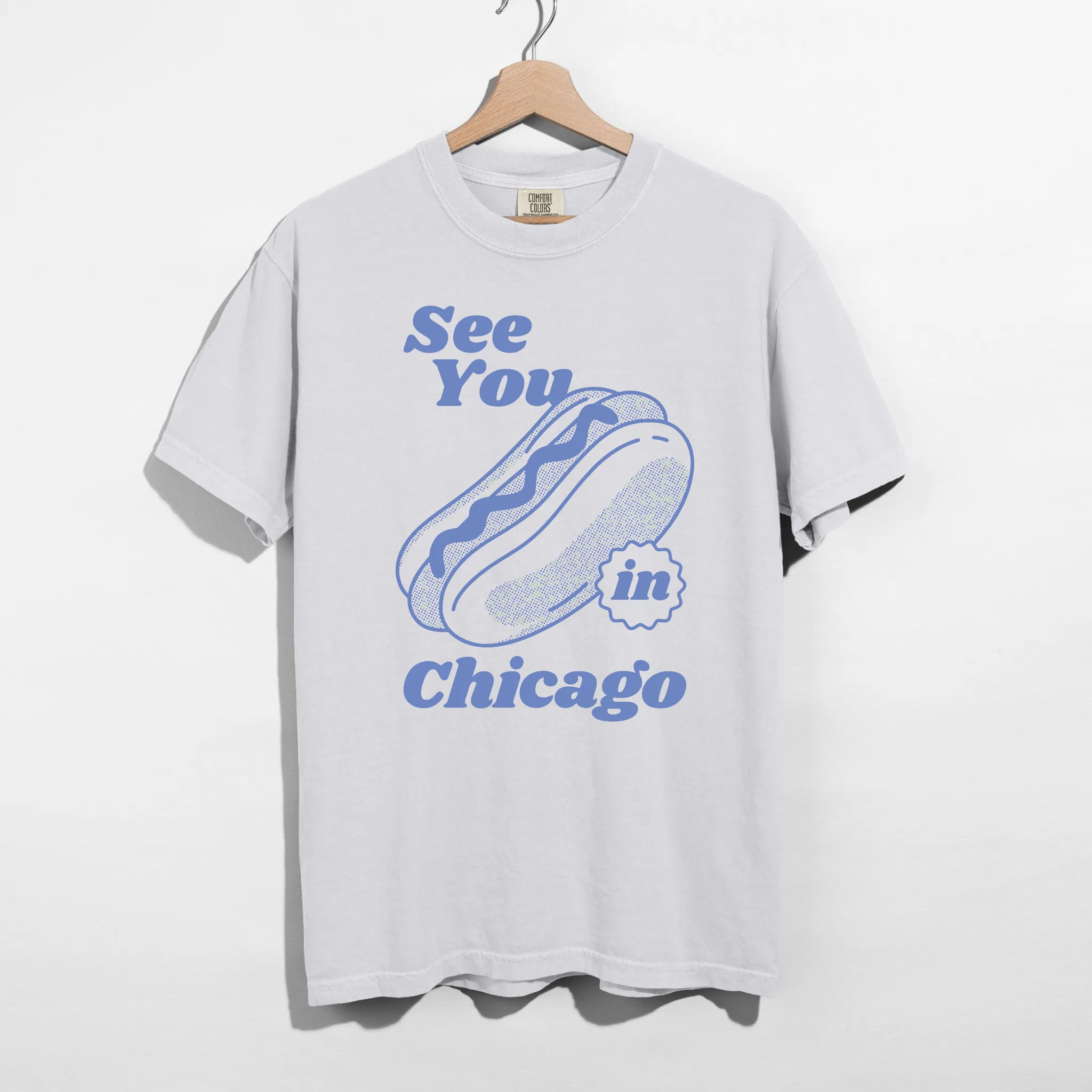See You in Chicago Hot Dog Graphic Tee – Chicago Summer Shirt | Midwest City Pride T-Shirt sold by Zulily product image thumbnail 2