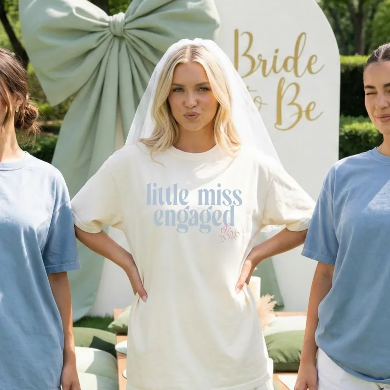Little Miss Engaged Est. 2026 T-Shirt made by Zulily