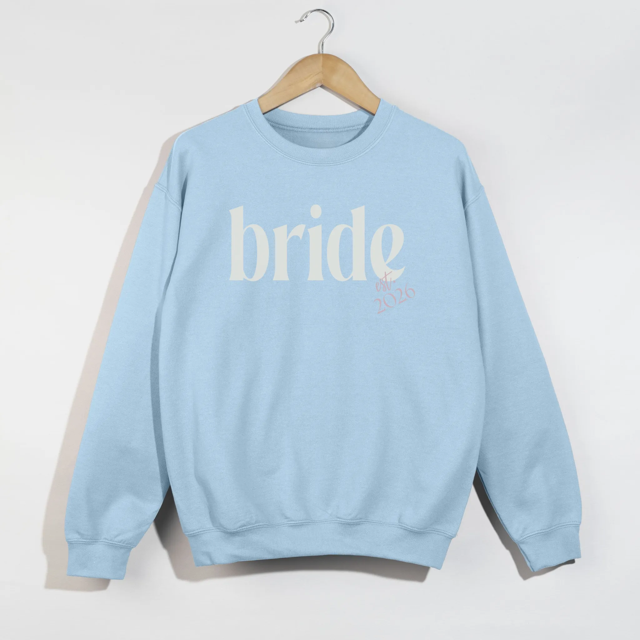 Bride Est. 2026 Crewneck Sweatshirt – Bridal Shower & Bachelorette Weekend Outfit sold by Zulily product image thumbnail 2