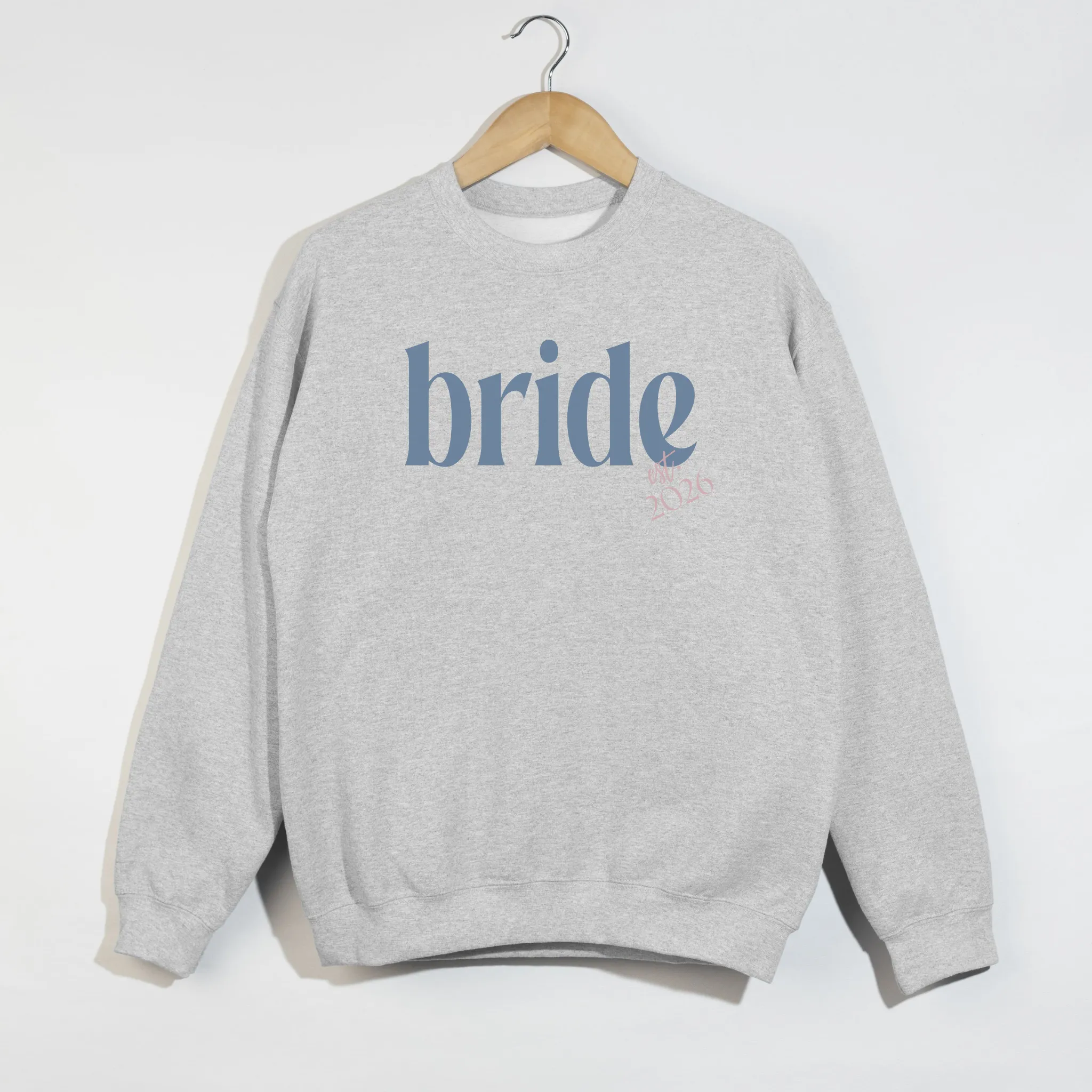 Bride Est. 2026 Crewneck Sweatshirt – Bridal Shower & Bachelorette Weekend Outfit sold by Zulily product image thumbnail 3