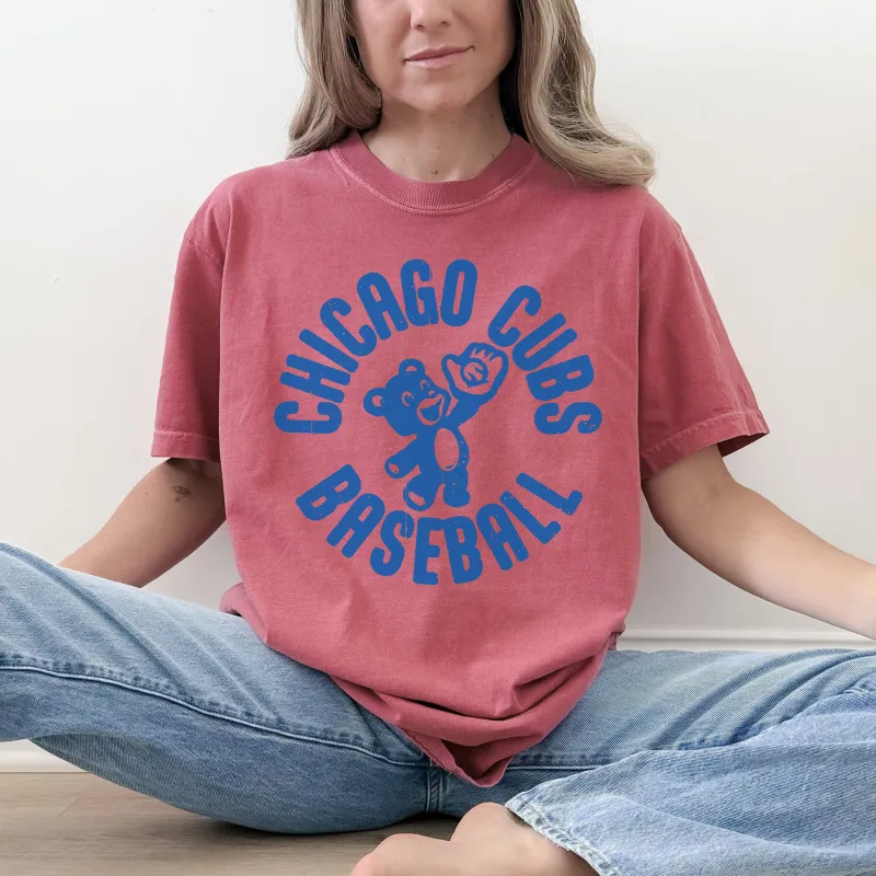 Chicago Cubs Baseball Vintage Graphic Tee – Retro Collegiate Cub Shirt made by Zulily