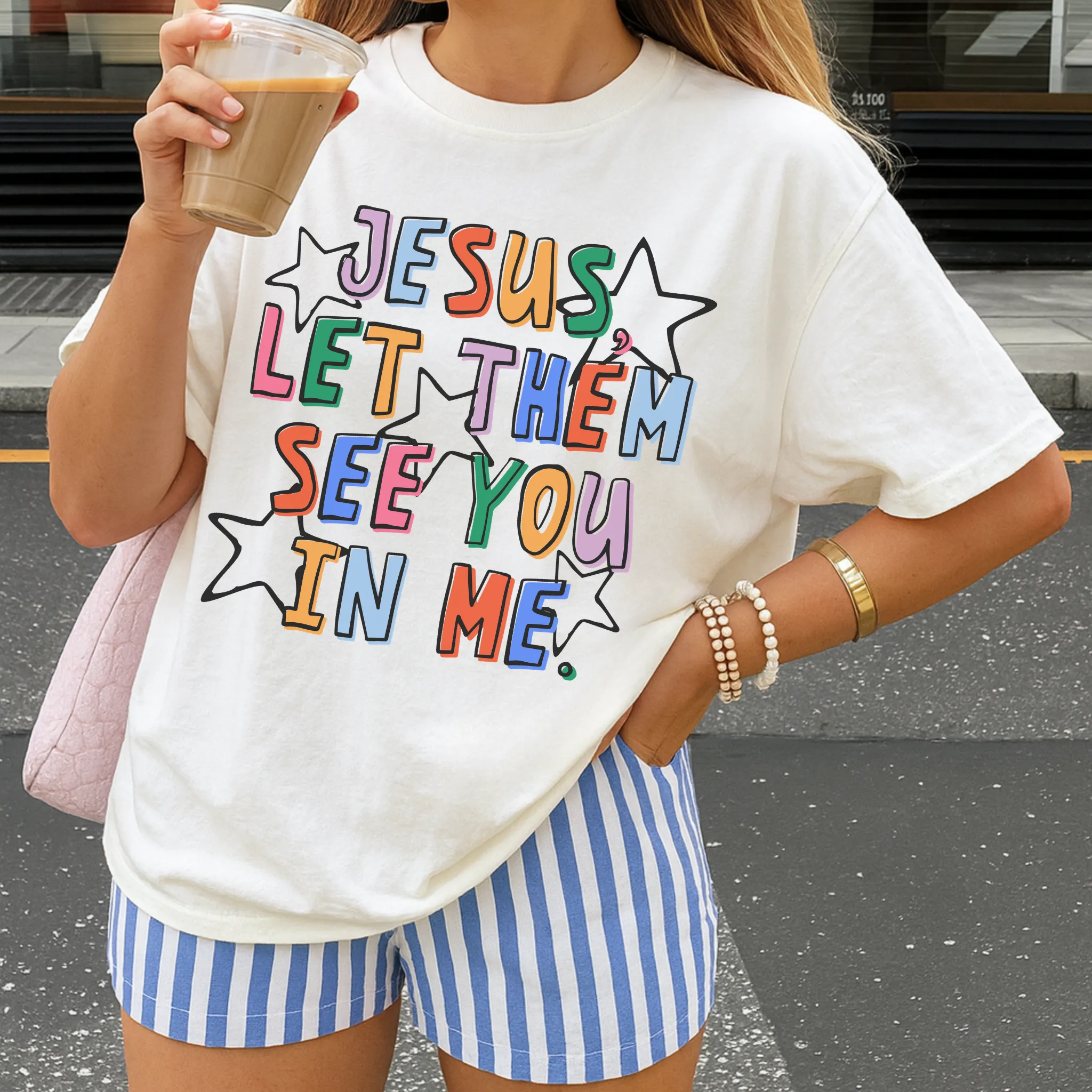 Jesus Let Them See You In Me Christian Graphic Tee | Faith Based Shirt sold by Zulily