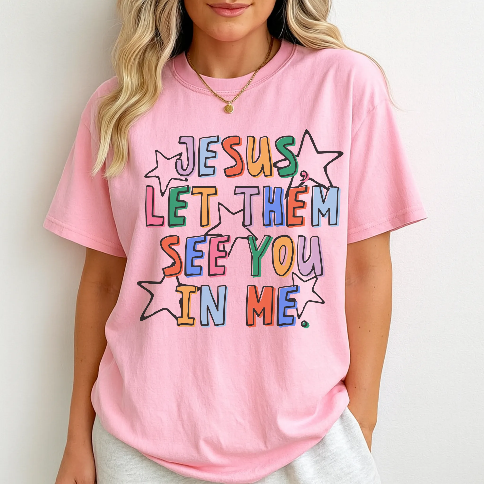 Jesus Let Them See You In Me Christian Graphic Tee | Faith Based Shirt sold by Zulily product image thumbnail 2