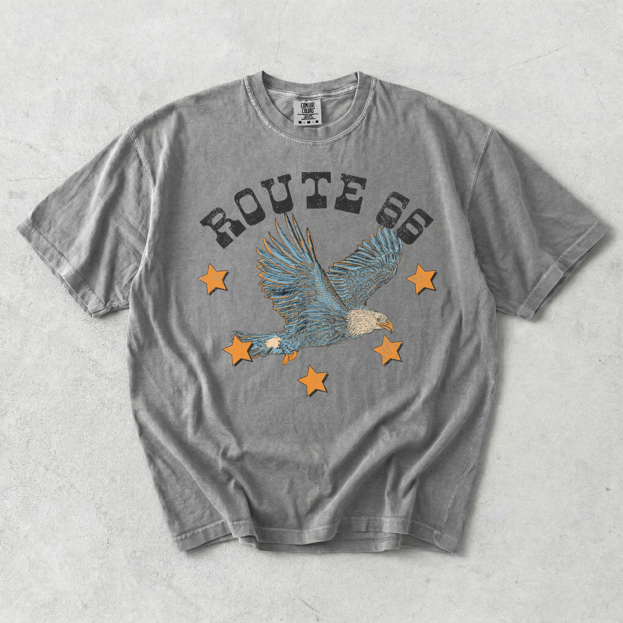 Route 66 Eagle Graphic Tee | Retro Western Route 66 T-Shirt sold by Zulily product image thumbnail 4