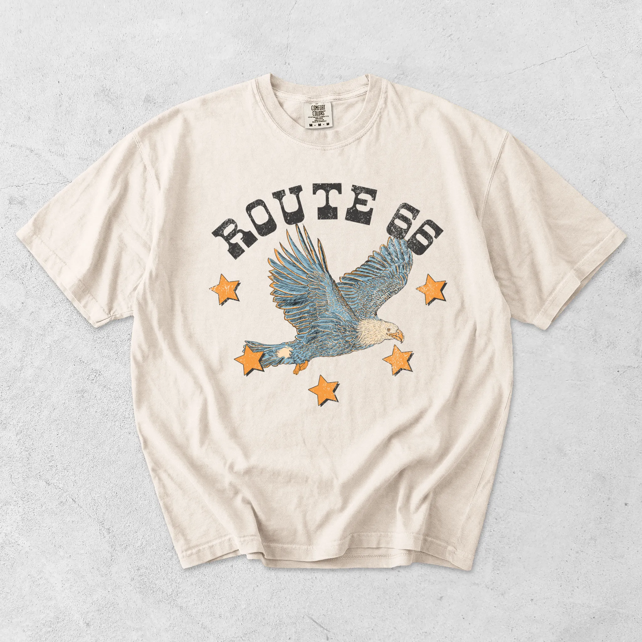 Route 66 Eagle Graphic Tee | Retro Western Route 66 T-Shirt sold by Zulily product image thumbnail 3