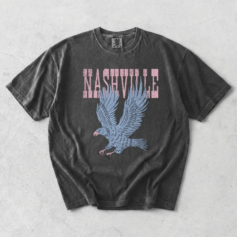 Nashville Eagle Graphic Tee | Vintage Country Concert Shirt made by Zulily
