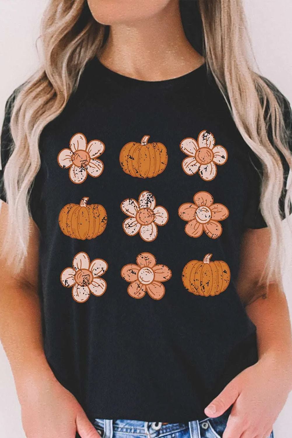 Molly Pumpkin Flower Graphic Top sold by Zulily