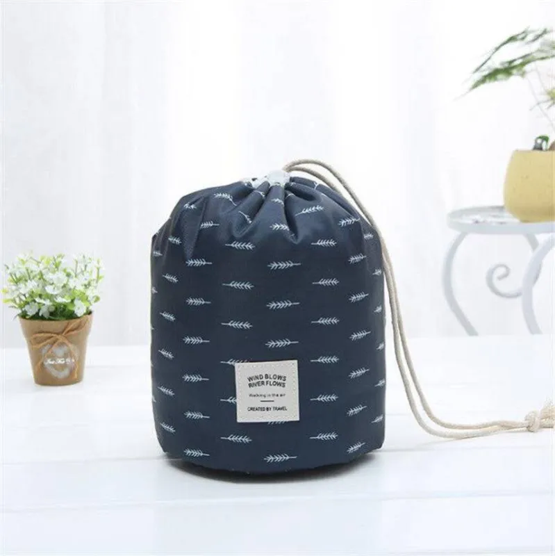 Portable Cosmetic Bags - Blue Arrow made by Threaded Pear