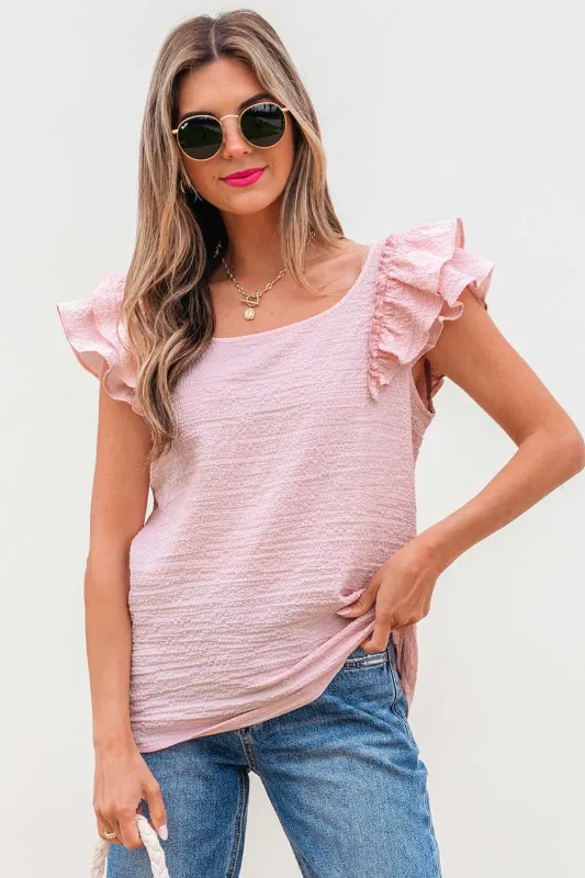 Katelyn Textured Bow Knot Blouse made by Threaded Pear