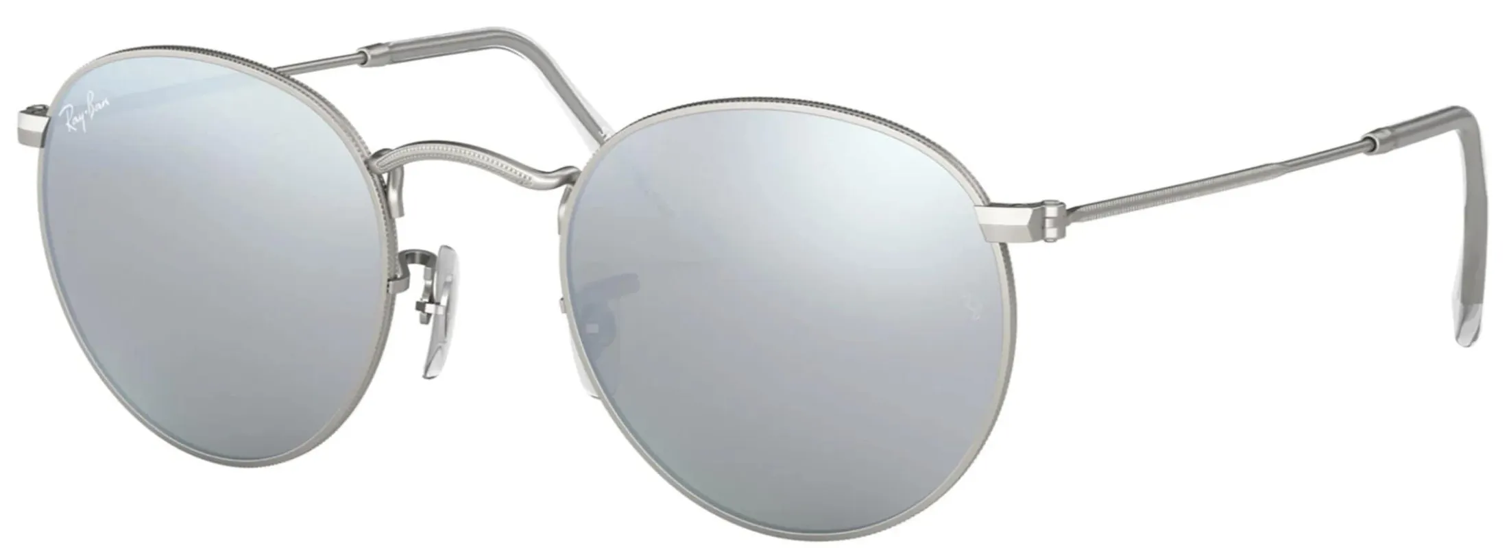 Ray-Ban RB3447 Progressive Prescription Sunglasses RB3447-019-30-53 - Lens Diameter 53 Mm, Frame Color Matte Silver made by Ray-Ban