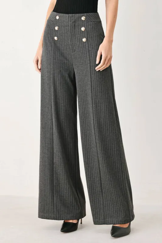Modern Pinstripe Woven Pants made by Flying Tomato