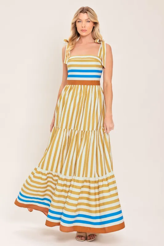 Sunny Cabana Woven Maxi Dress made by Flying Tomato