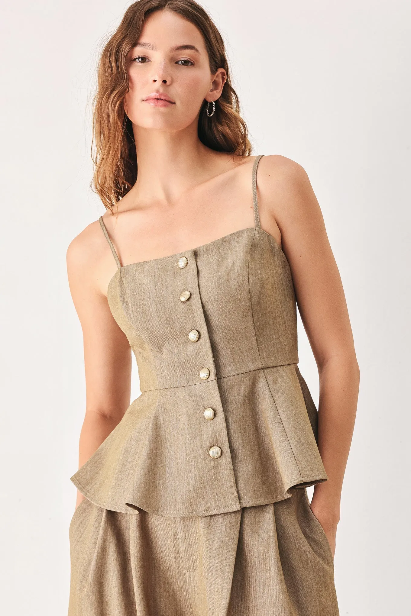 Stonewash Relaxed Woven Top sold by Zulily