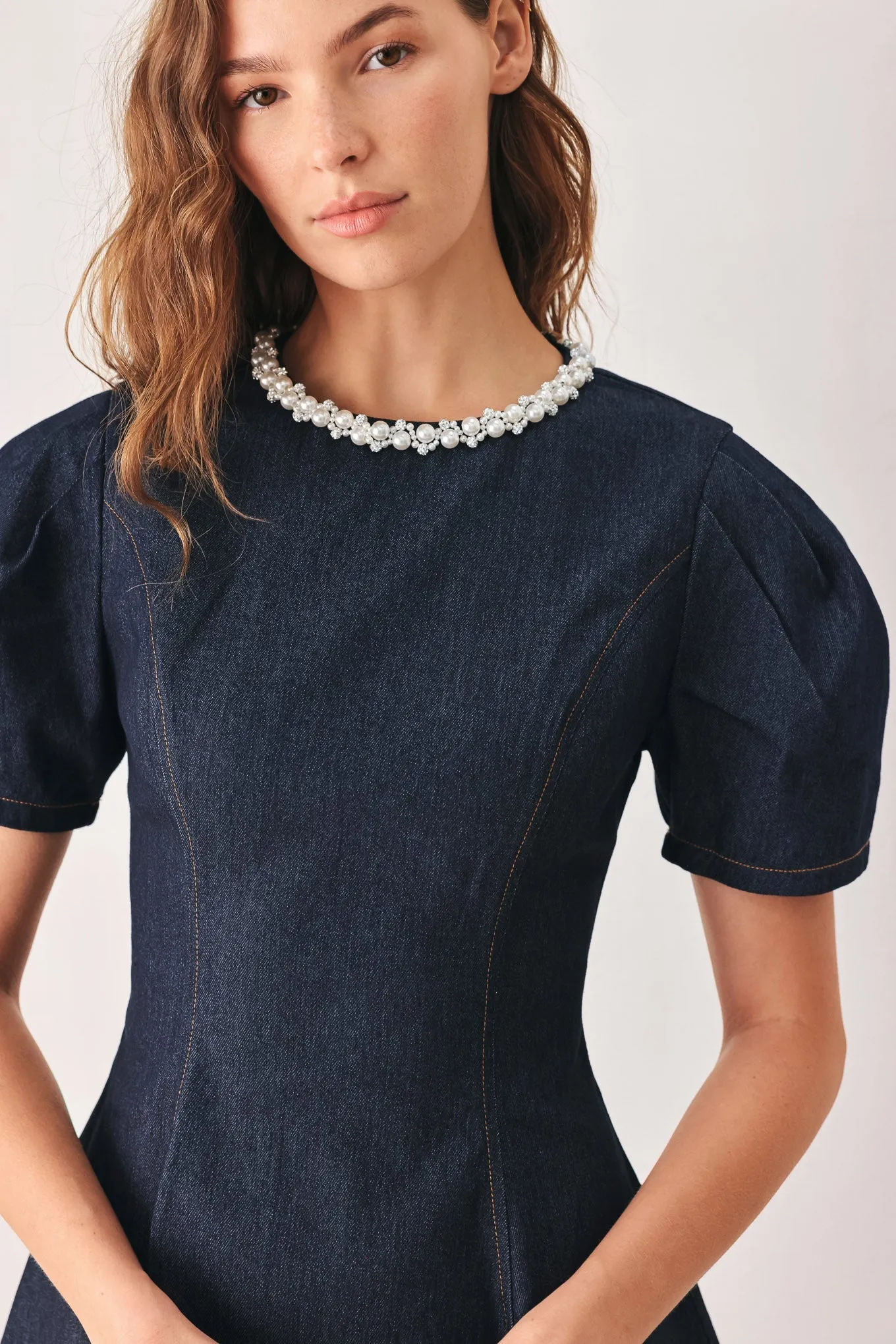 Sweet Indigo Denim Mini Dress sold by Zulily product image thumbnail 2