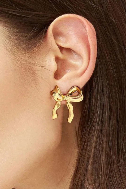 Chloe Design Plated Studded Earrings made by Threaded Pear