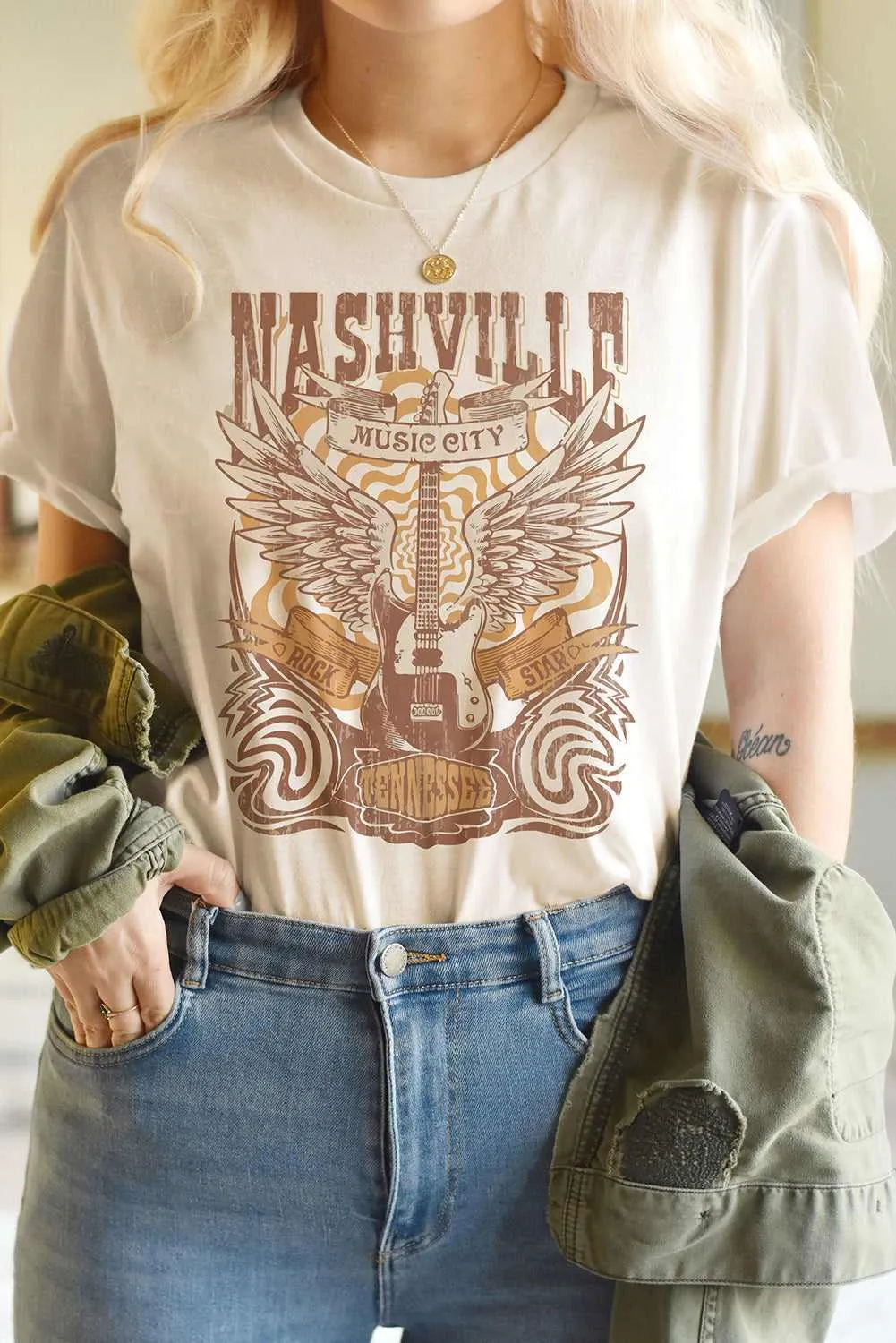 Nashville Music City Graphic Tee sold by Zulily product image thumbnail 3