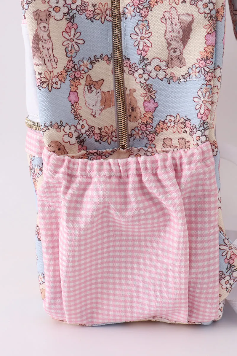 Pink puppy embroidery backpack sold by Zulily product image thumbnail 5